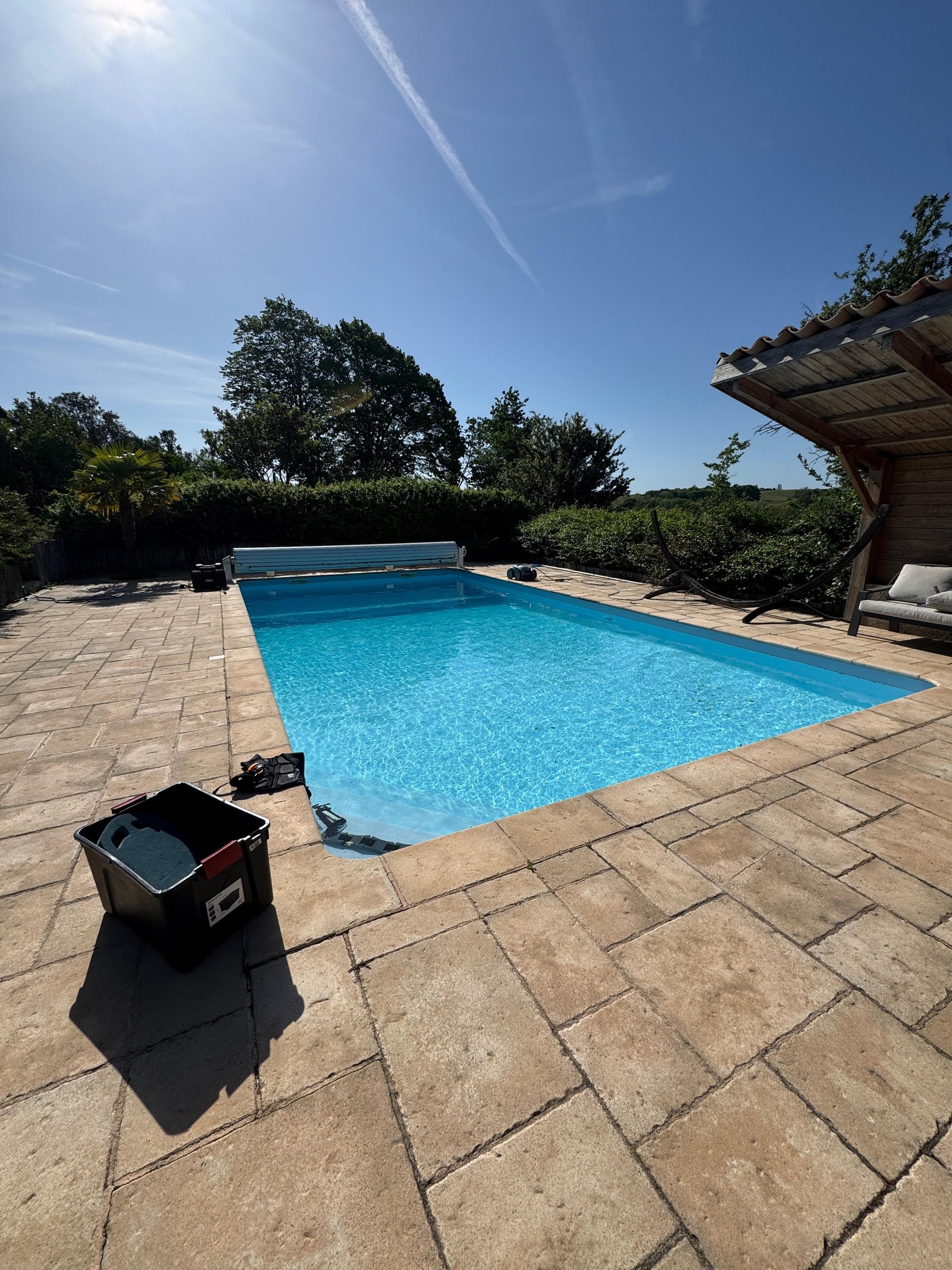 Mise en pression du circuit d'une piscine — recherche de fuite